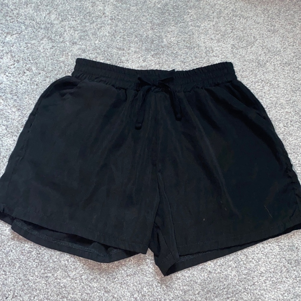 Faded glory black shorts. Large (10/12) like new condition
